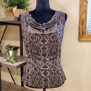 Calvin Klein Snakeskin Print Blouse